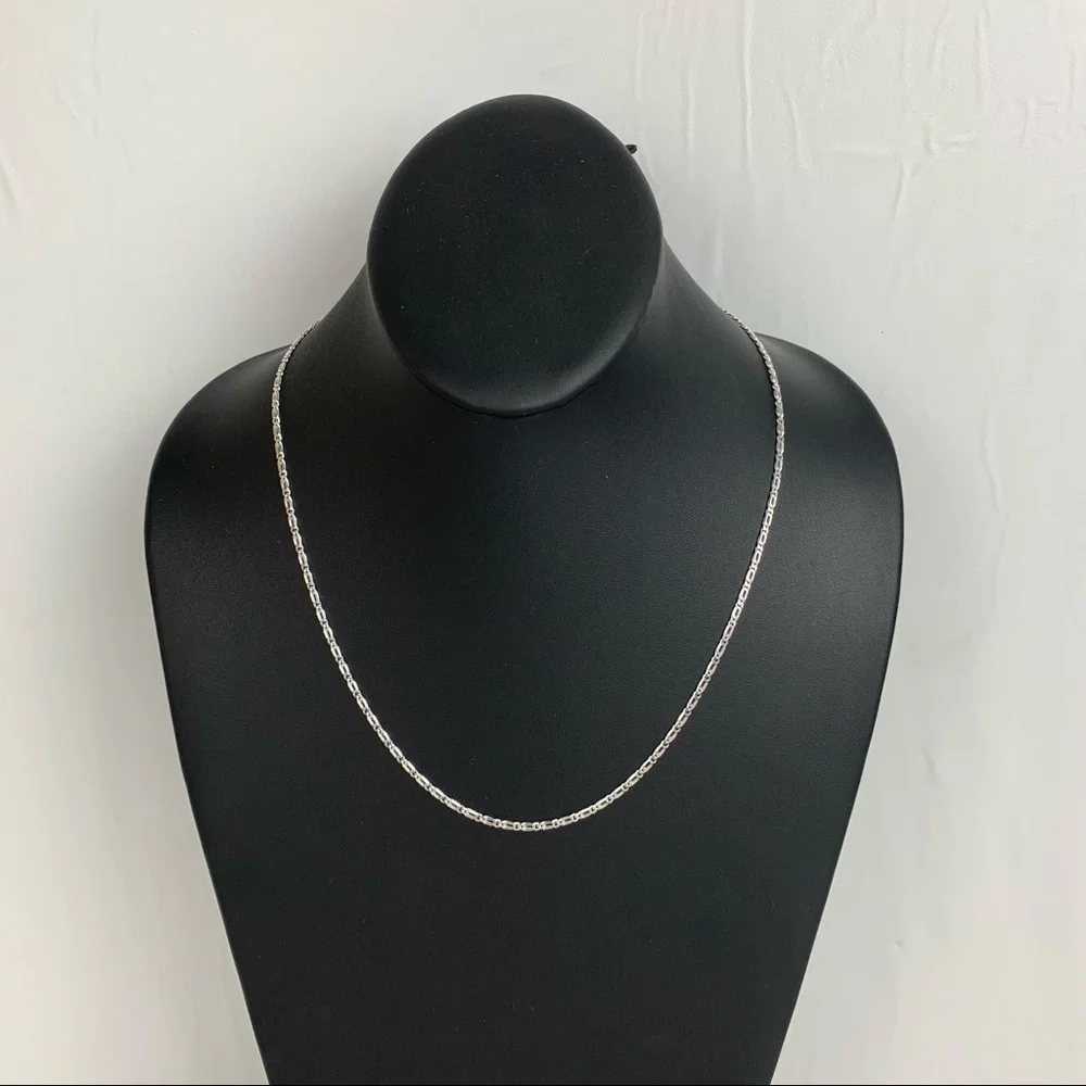 925 Sterling Silver Chain Necklace Jewelry‎ SILVER Classic Made In Mexico - Picture 2 of 14